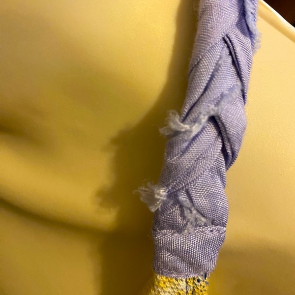 Free People Laila Top - Lilac/Purple/Blue Combo Bandana Boho Tank - Size L - NEW - Picture 6 of 9